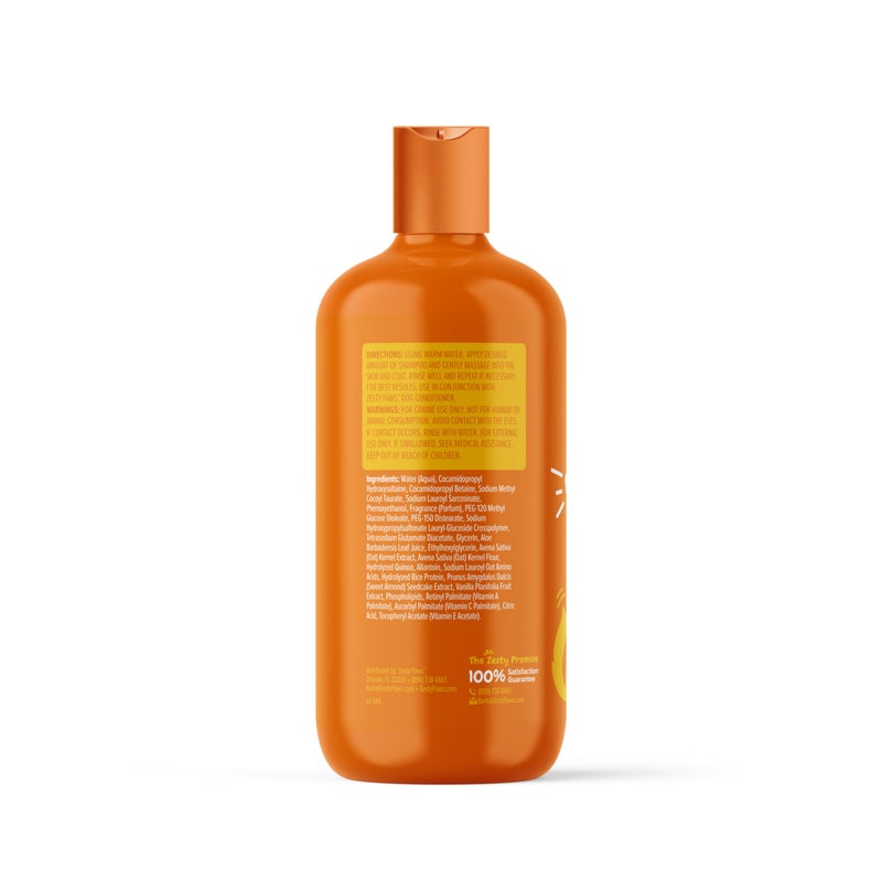 Zesty Paws Dog Shampoo with Oatmeal & Aloe Vera - Grooming Pet Wash for Itchy & Sensitive Skin + Dandruff & Coat - Gentle Anti Itch Formula - Vanilla Bean Scent - 16 OZ - Image 5